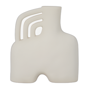 CER, JARRÓN TRIPLE DE 12´´ TRIPLE, ALGODÓN