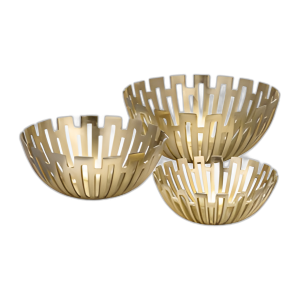 METAL, S/3 14/11/16´´ TAZONES GEOMÉTRICOS, ORO