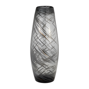 VIDRIO DE REMOLINO DE 20´´ H, NEGRO