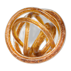 VIDRIO, ÁMBAR DE NUDOS DE 6´´