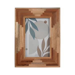 MADERA, MARCO DE FOTOS DE 4X6 CAPAS, NATURAL