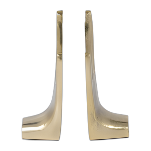METAL, S/2 7´´ HANDS BOOKENDS, GOLD