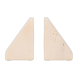 TRAVERTINO, S/2 5´´ TRIÁNGULO BOOKENDS, TAN