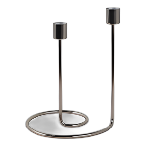 METAL, SOPORTE DE 2 PICOS DE 8´´ , PLATA