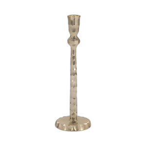 METAL, CANDELABRO CON CÓNPERO DE 12´´ , ORO