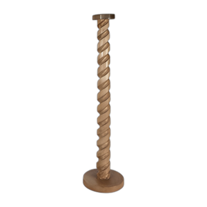 MADERA, 36´´ SPIRAL FLOOR PILLAR CANDLEHOLDER, NATURA