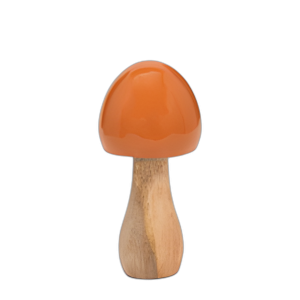 MADERA, CHAMPIÑONES CONEDES DE 6´´ , NARANJA QUEMADA