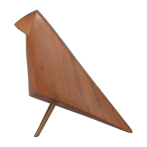 MADERA, 7´´ PÁJARO EN PIE, MARRÓN