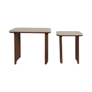 TABLAS LATERALES DE TRAVERTINO ANIDADAS S/2 19/21´´ , KD/2BX