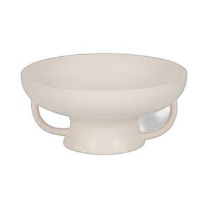 CER, 12´´ TAZÓN W MANIJAS EN EL SOPORTE, ALGODÓN