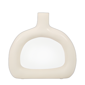 JARRÓN DE CORTE AMPLIO CON TEXTURA CER 8, ALGODÓN