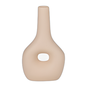 CER, JARRÓN NOMAD OPEN NOMAD, DE 9´´ , MARFIL