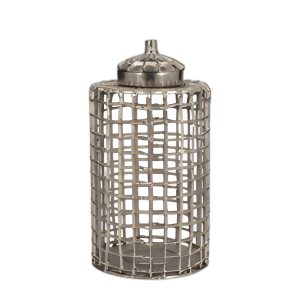 METAL, FRASCO TAPA DE 18´´ , PLATA