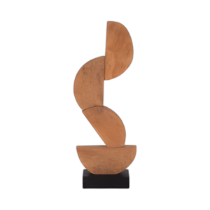 MADERA, 23´´ 4 MITAD CÍRCULOS APILANDO, MARRÓN