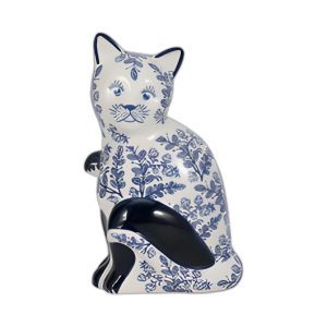 CER, 8´´ CATINOISERIE SENTADO, AZUL/BLANCO