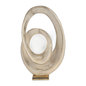 METAL, DECO DE LA MESA DE REMOLINO DE 20´´ , ORO