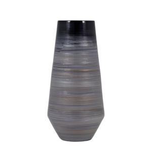 VIDRIO ESMALTADO DE 15´´ , GRIS/NEGRO