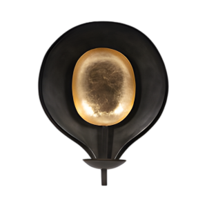 METAL, TITULAR VOTIVO REDONDO DE 15´´ , NEGRO/ORO