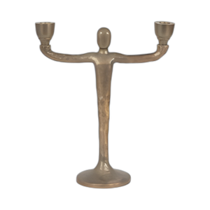 METAL, CANDELABRA CÓNICO DE 12´´ 2, ORO