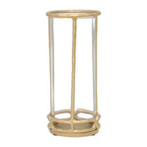 METAL, 13´´ SOPORTE DE HURACANES, ORO