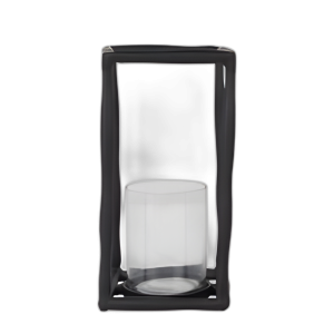 METAL, 12´´ POR SOPORTE DE HURACÁN CUADRADO ABIERTO, NEGRO