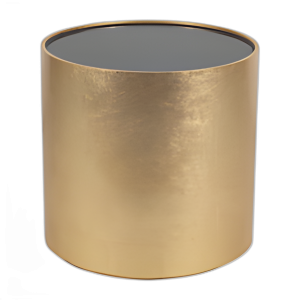 MADERA, 24´´ , MESA LATERAL DE VIDRIO NEGRO, DE VIDRIO NEGRO