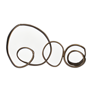 METAL, OBJETO DE MESA DE 29´´ , DE LATÓN ANTIGUO