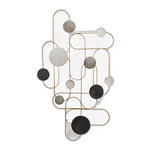 METAL, 33´´ ARCH DISCES DECORACIÓN DE PARED, MULTI WB