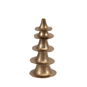 METAL/MÁRMOL, MESA DE ACENTO DE BORDE IRREGULAR DE 24´´ , BLANCO/