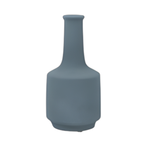 ARCILLA, JARRÓN DE TEXTURA VOLCÁNICA DE 13´´ , AZUL