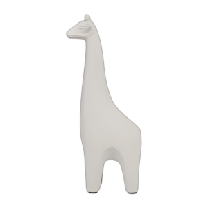 ARCILLA, JIRAFA DE PATRÓN DE 12´´ DE 12´´, MARFIL