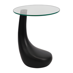 CONCRETO, BASE DE CLUB DE GOLF DE 22´´ CON ACENTO SUPERIOR DE VIDRIO TA