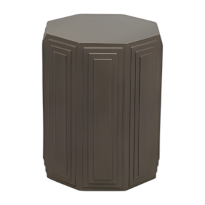 CONCRETO, TABLA DE ACENTO GEOMÉTRICO DE 18´´ , GRIS OSCURO