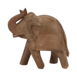 MADERA DE MANGO, 8´´ ELEFANTE, MARRÓN