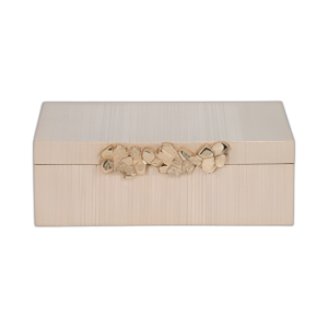 FAUX LEATHER, CAJA DE BRILLO DE 12´´ , CHAMPÁN