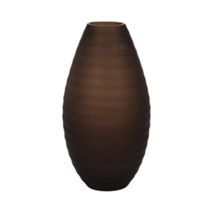 GLASS, JARRÓN DE URNA DE 13´´ , CHAMPÁN