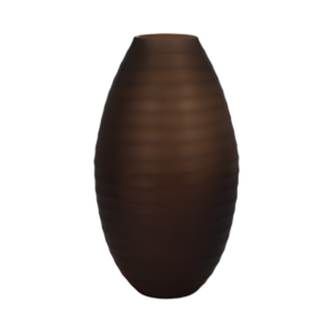 GLASS, JARRÓN DE URNA DE 16´´ , CHAMPÁN