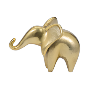METAL, 7´´ TRONCO ELEFANTE, ORO
