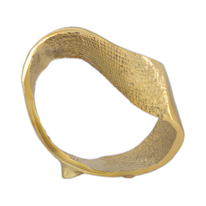 METAL, ANILLO DE MARTILLO RETORCIDO DE 8´´ , ORO