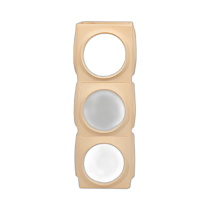 ECOMIX, JARRÓN DE LUNARES GRANDE DE 21´´ , MARFIL