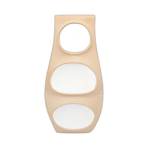 ECOMIX, JARRÓN DE LUNARES GRANDE DE 19´´ , MARFIL