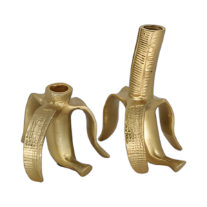 METAL, SPORTORES DE CAZAS DE PLÁTANO S/2 6´´ , ORO