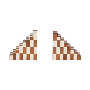 RESINA, S/2 6´´ PASOS BOOKENDS, MARFIL/NATURAL