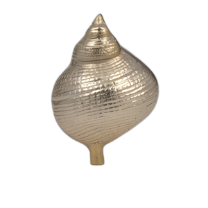 METAL, CAPARAZÓN DE 7´´ EN LA BASE DE MÁRMOL, CHAMPÁN