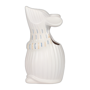 CER, JARRÓN DE RATONES DE 8´´ , MARFIL