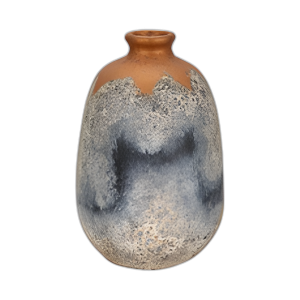 TERRACOTA, JARRÓN RÚSTICO DE 16´´ , MULTI