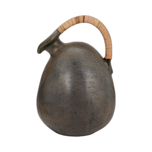 TERRACOTTA, JARRA RÚSTICA DE 16´´ CON MANGO TEJIDO, MULTI