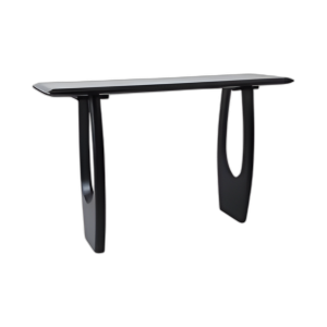 51X32 TABLA DE CONSOLA MODERNA DE MEDIADOS DE SIGLO, BLK 2BXS