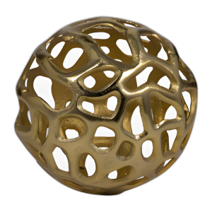 METAL, ORBE CORTADO DE 6´´ , ORO