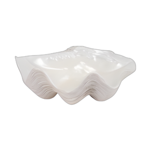 TAZÓN DE CONCHA PERLADA DE 13´´ , MARFIL